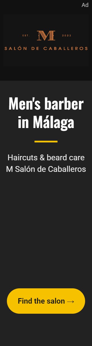 M Salón de Caballeros – Men's barber in Málaga