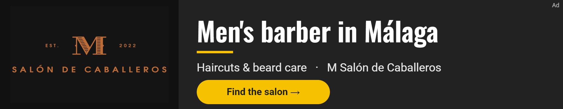 M Salón de Caballeros – Men's barber in Málaga