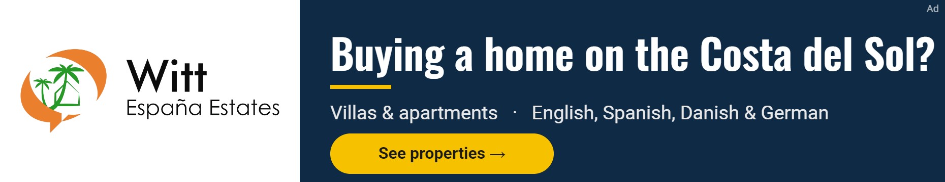 Witt España Estates – Buying a home on the Costa del Sol?