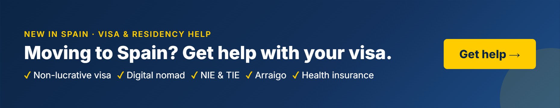 Get help with your visa and residency in Spain